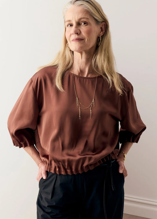 Innes Tuck Top in Toffee by POL