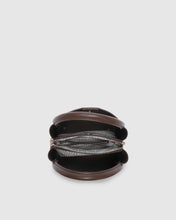 Load image into Gallery viewer, Steffie Suedette Mini Tote Bag in Chocolate by Louenhide
