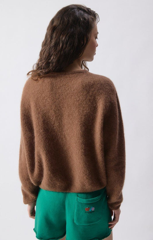 Vito Cardigan in Chocolate Melange by American Vintage