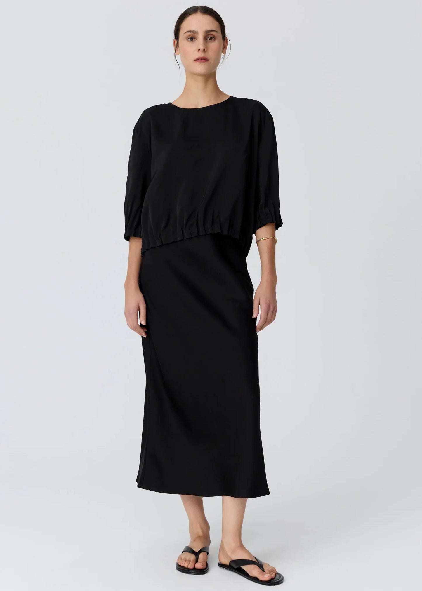 Innes Tuck Top in Black by POL