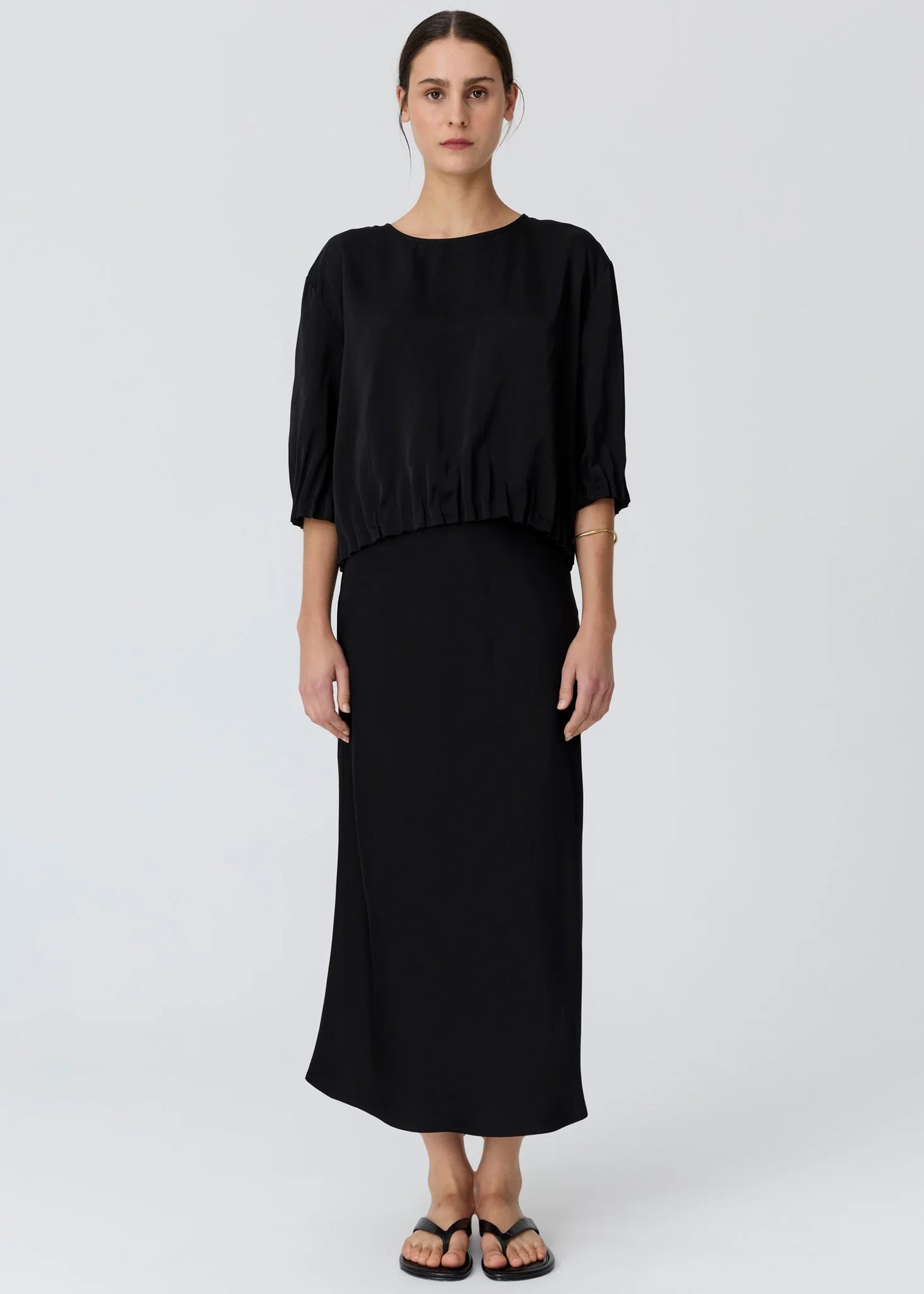Innes Tuck Top in Black by POL