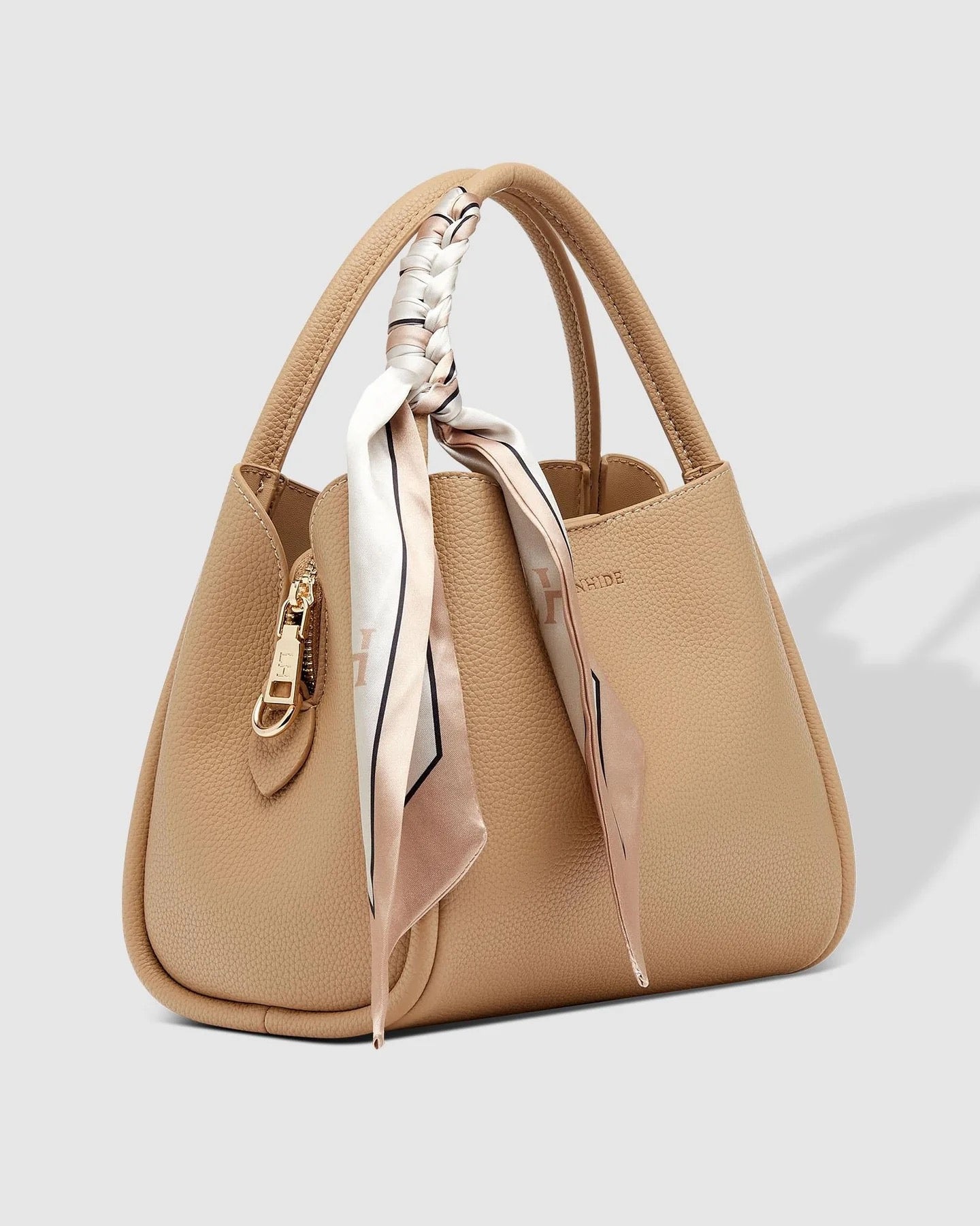 Steffie Mini Tote Bag in Biscuit by Louenhide