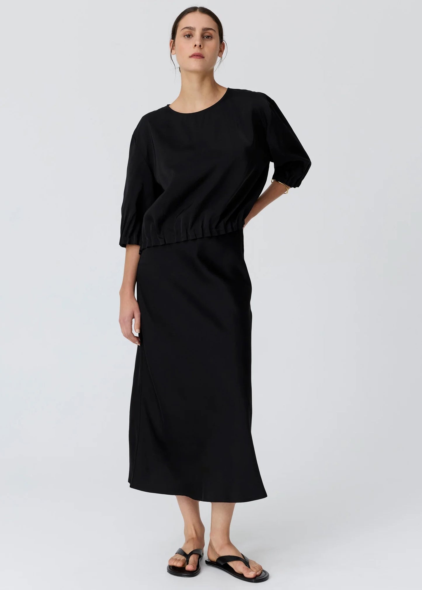 Innes Tuck Top in Black by POL