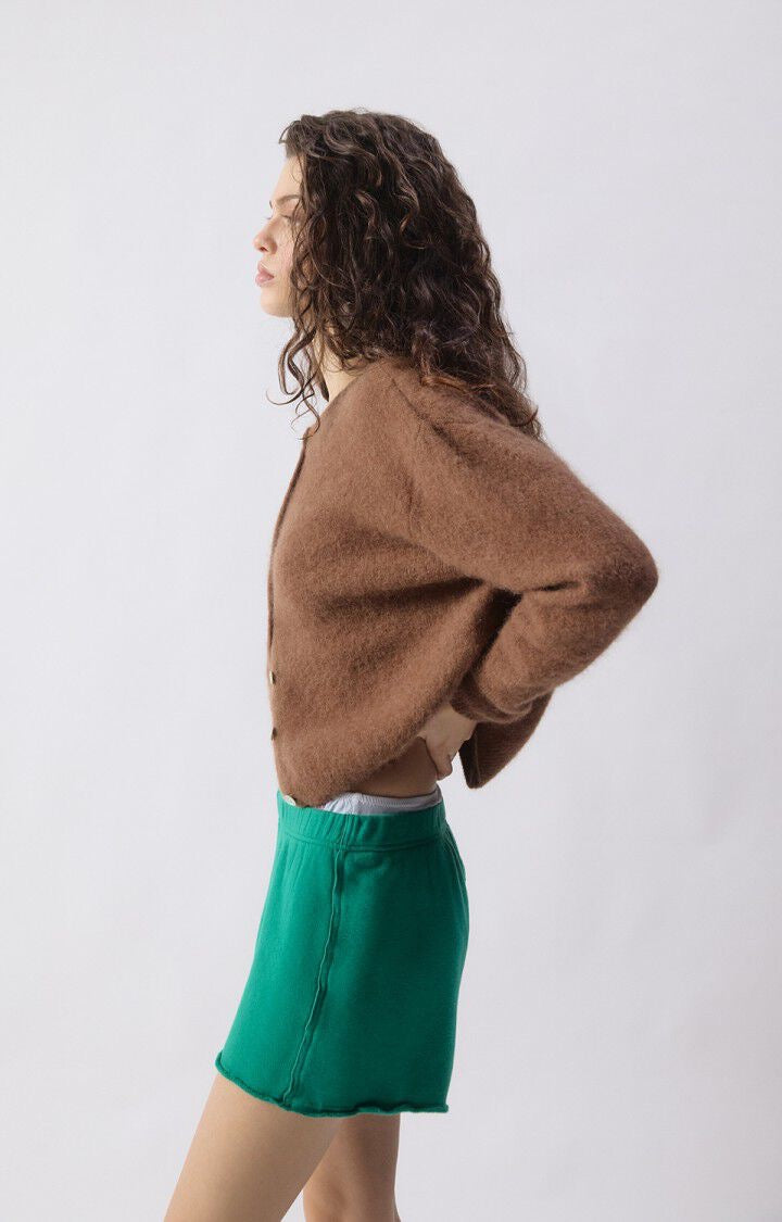 Vito Cardigan in Chocolate Melange by American Vintage