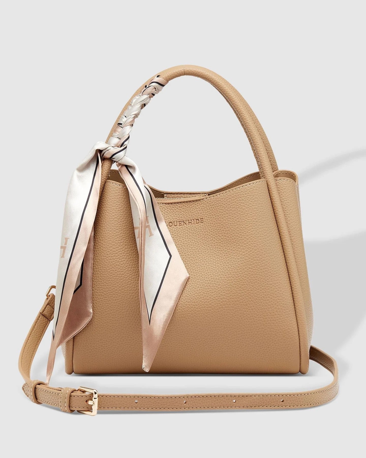 Steffie Mini Tote Bag in Biscuit by Louenhide
