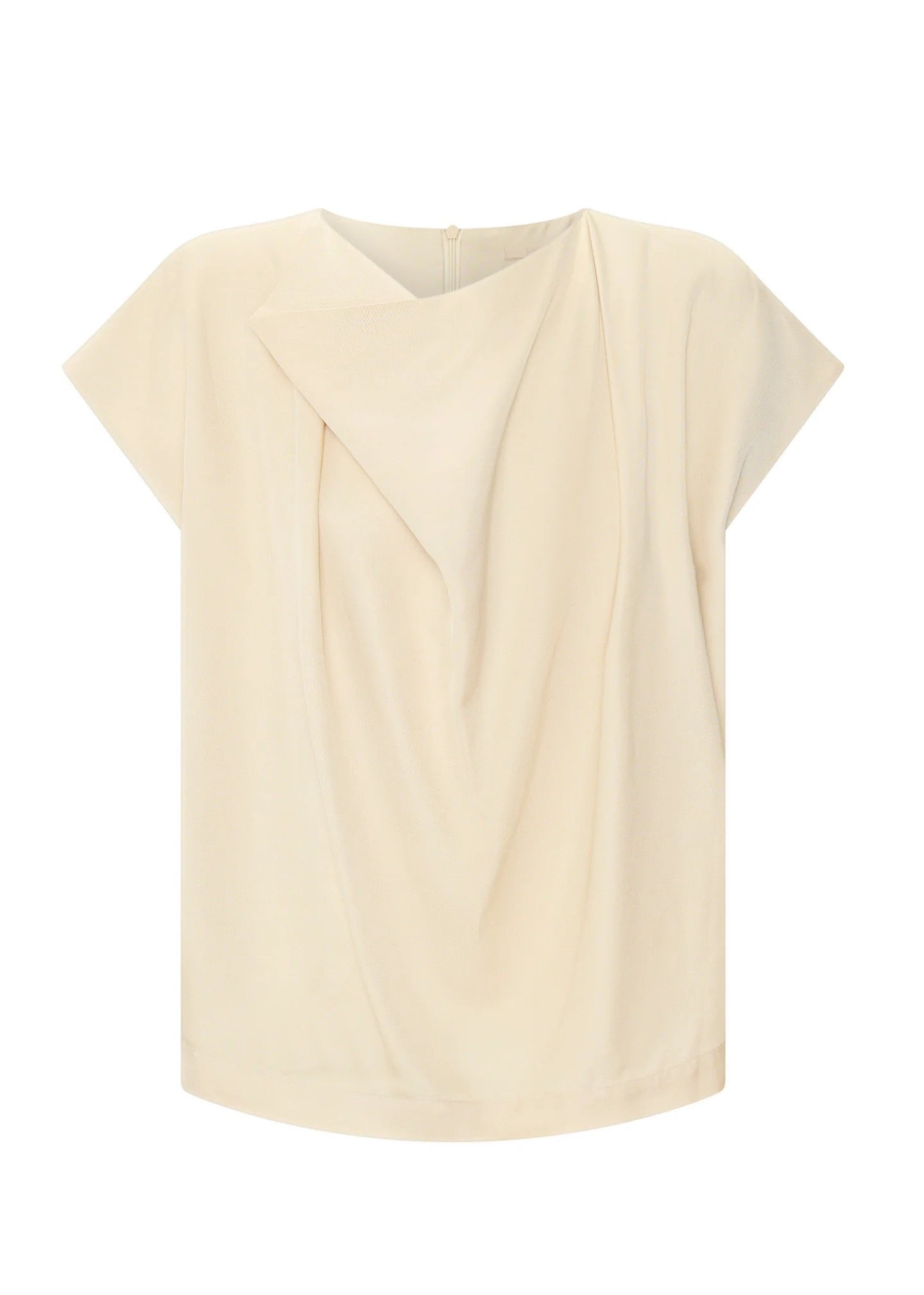 Nubo Draped Top in Pebble by POL