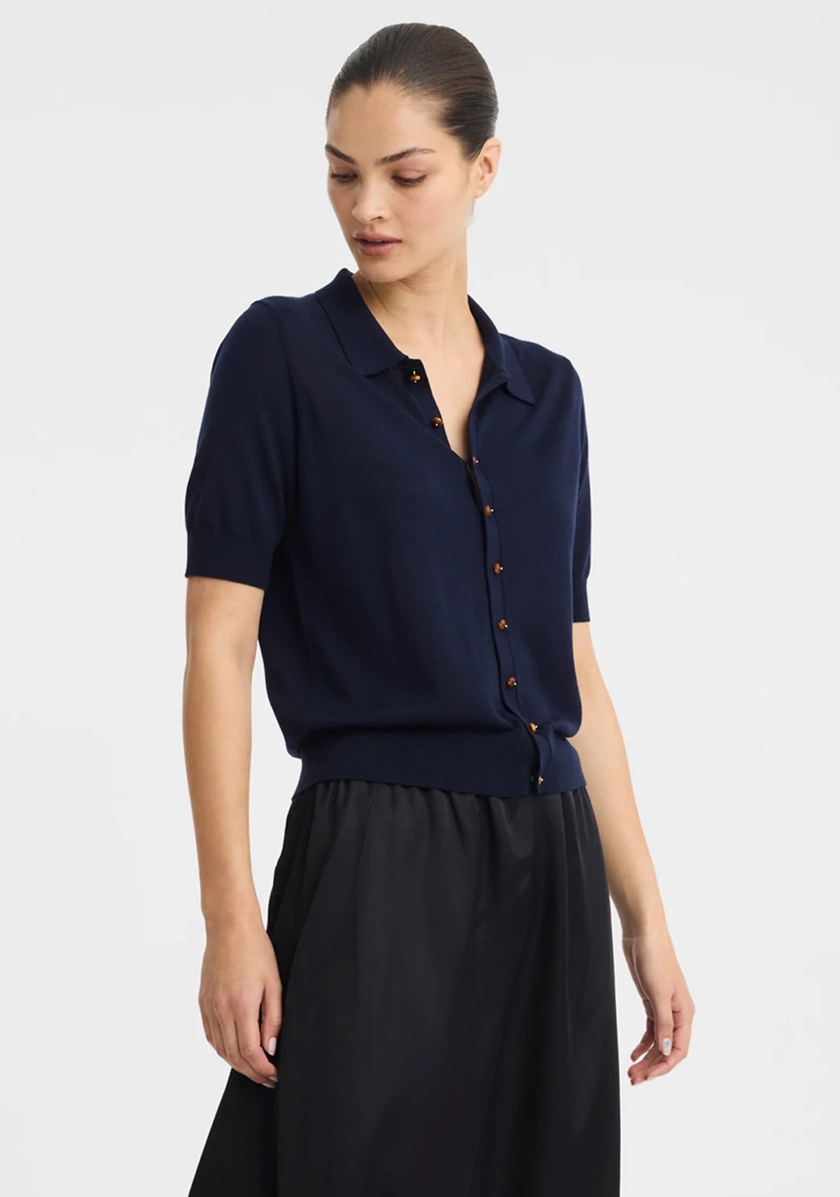 Micah Knit Cardigan in Navy by Morrison