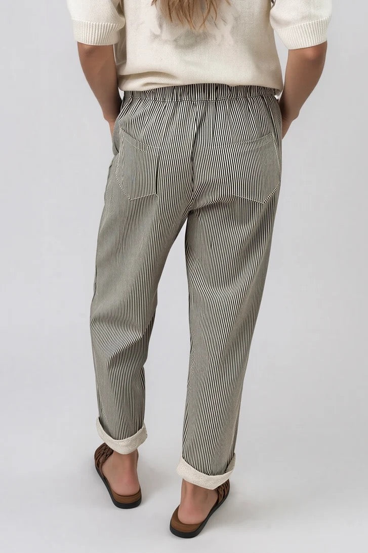 Paco Pant in Chocolate Stripe by La Gemme