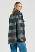 Load image into Gallery viewer, Allegra Relaxed Wool Blend Jacket in Blue Plaid by Shirty
