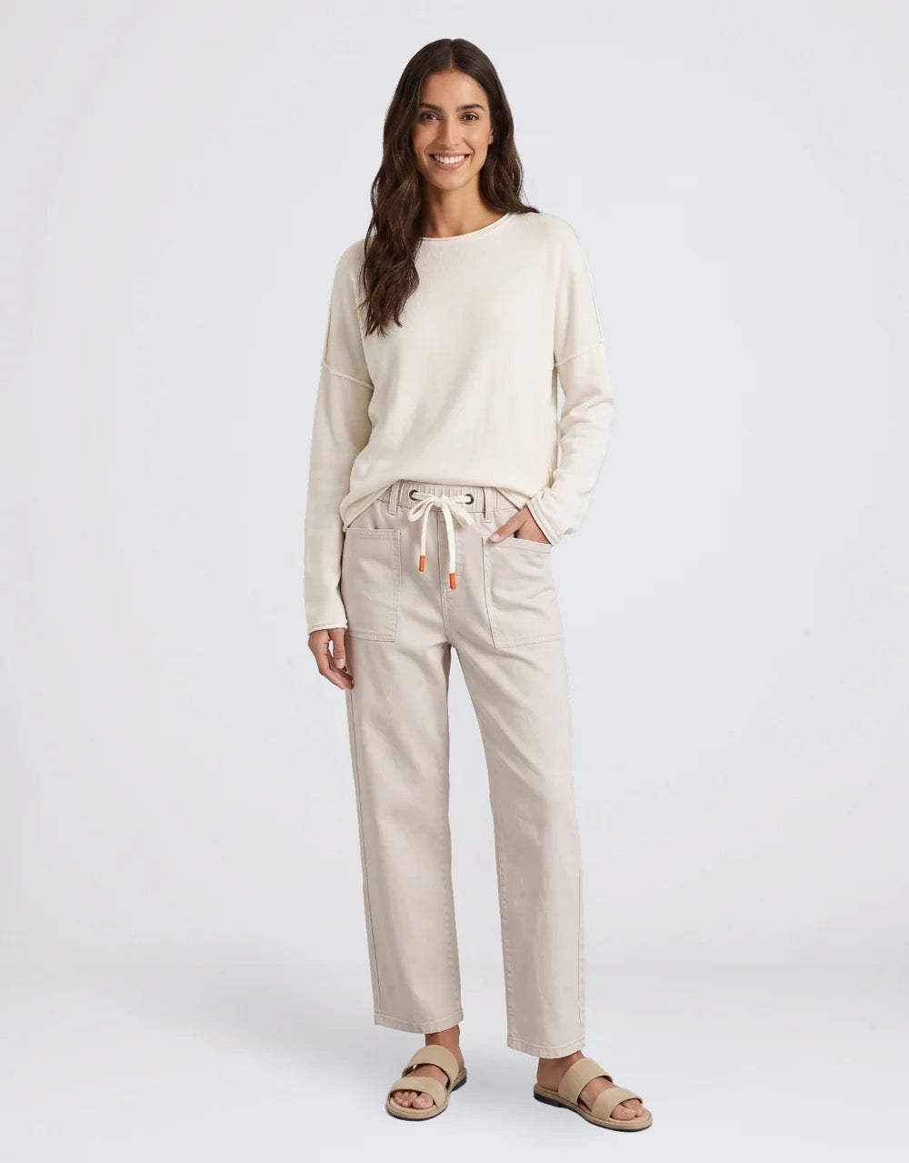 Carter Barrel Jean in Sand by Monaco Jeans