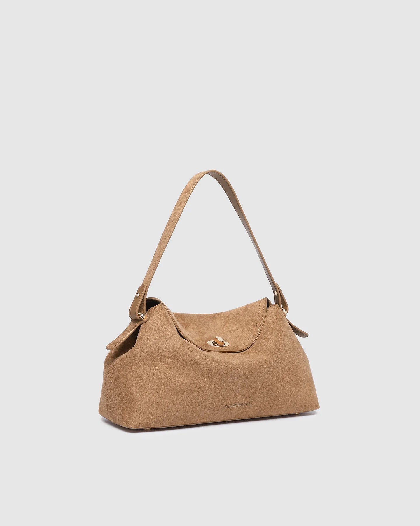 Nicole Suedette Handbag in Honey by Louenhide