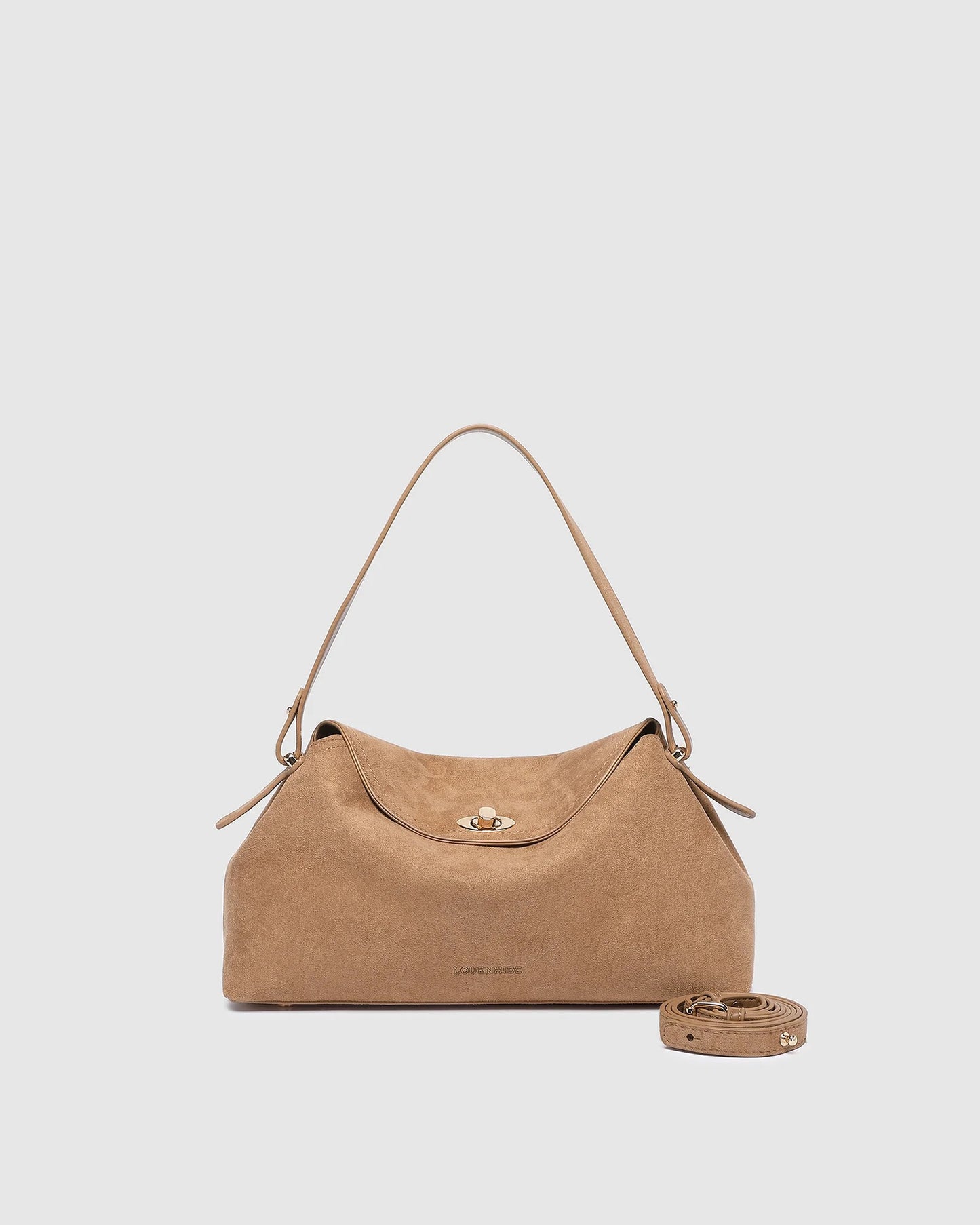 Nicole Suedette Handbag in Honey by Louenhide