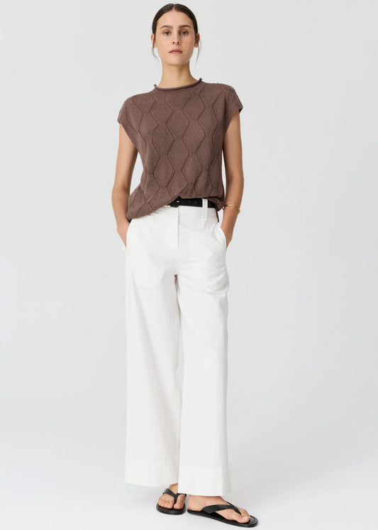 Rosin Cable Knit in Choc by POL