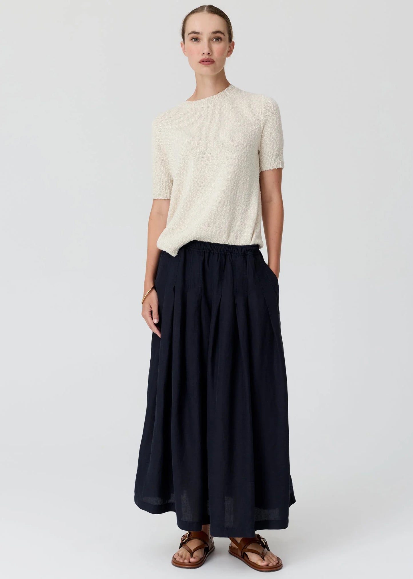 Cedar Knit in Chalk/Silver by POL
