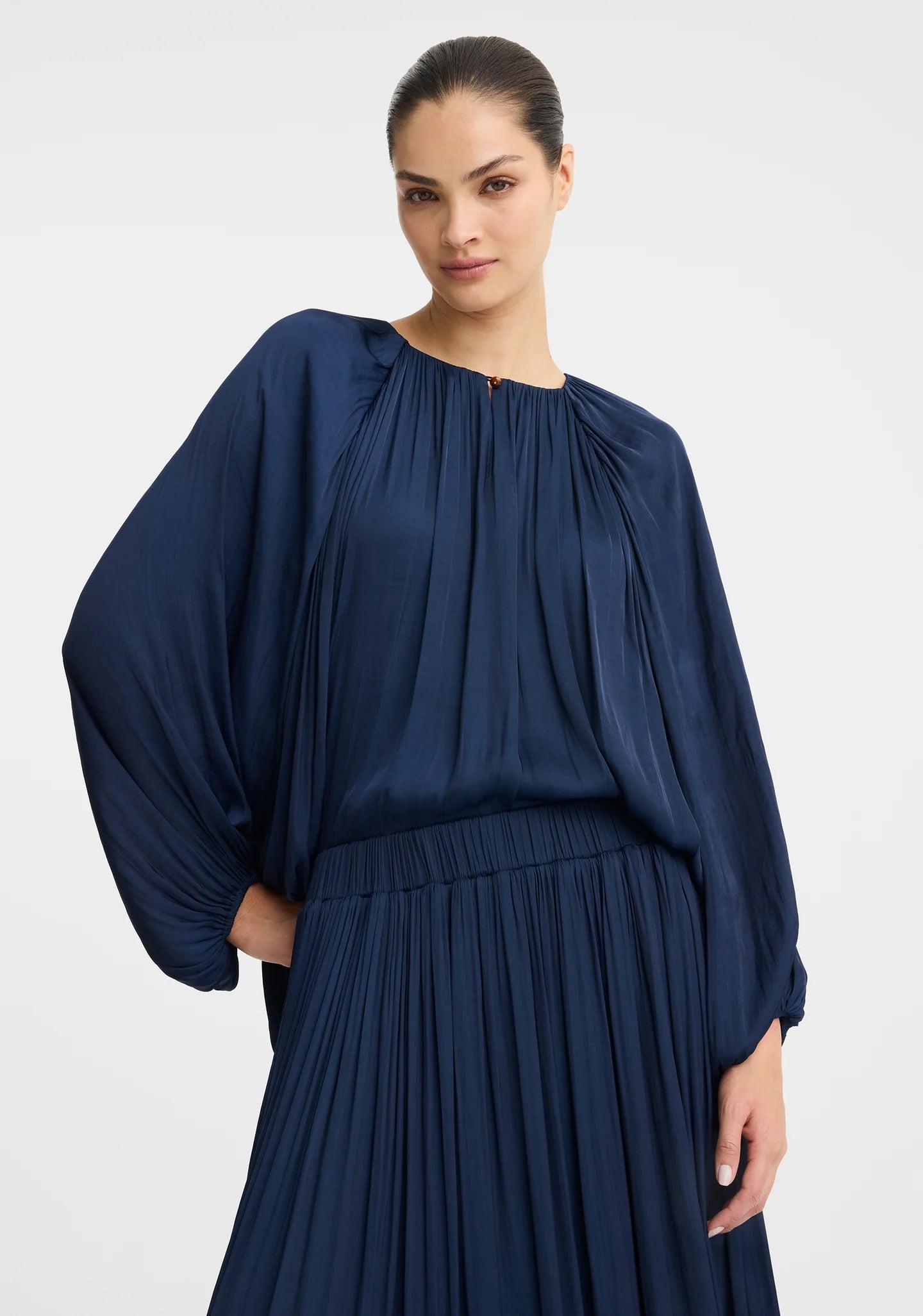 Vivienne Blouse in Navy by Morrison