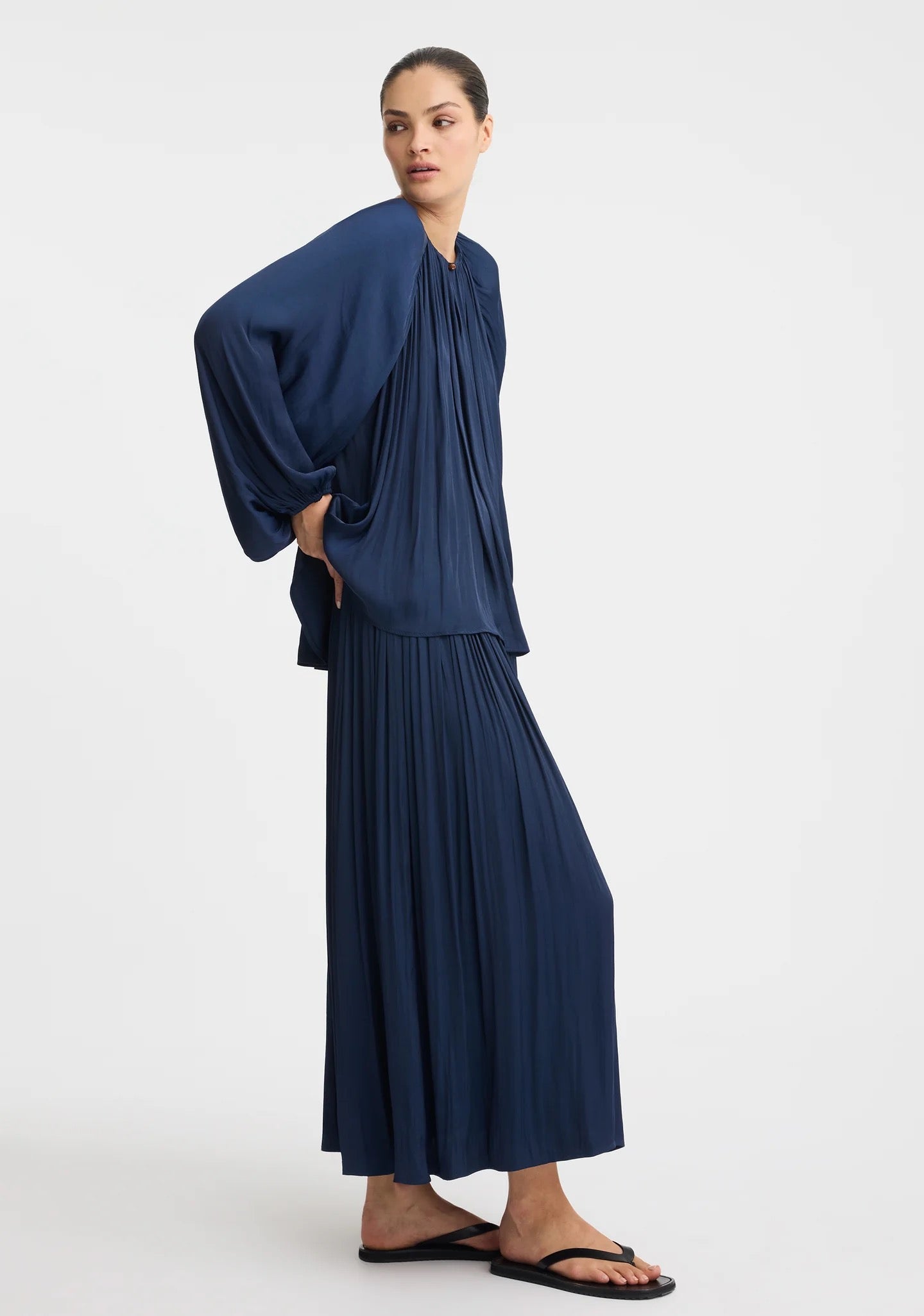 Vivienne Blouse in Navy by Morrison