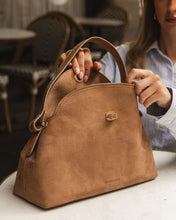 Load image into Gallery viewer, Nicole Suedette Handbag in Honey by Louenhide
