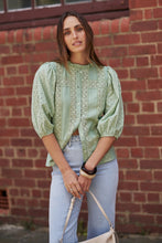 Load image into Gallery viewer, Isabella Shirt in Grape Green by Kireina
