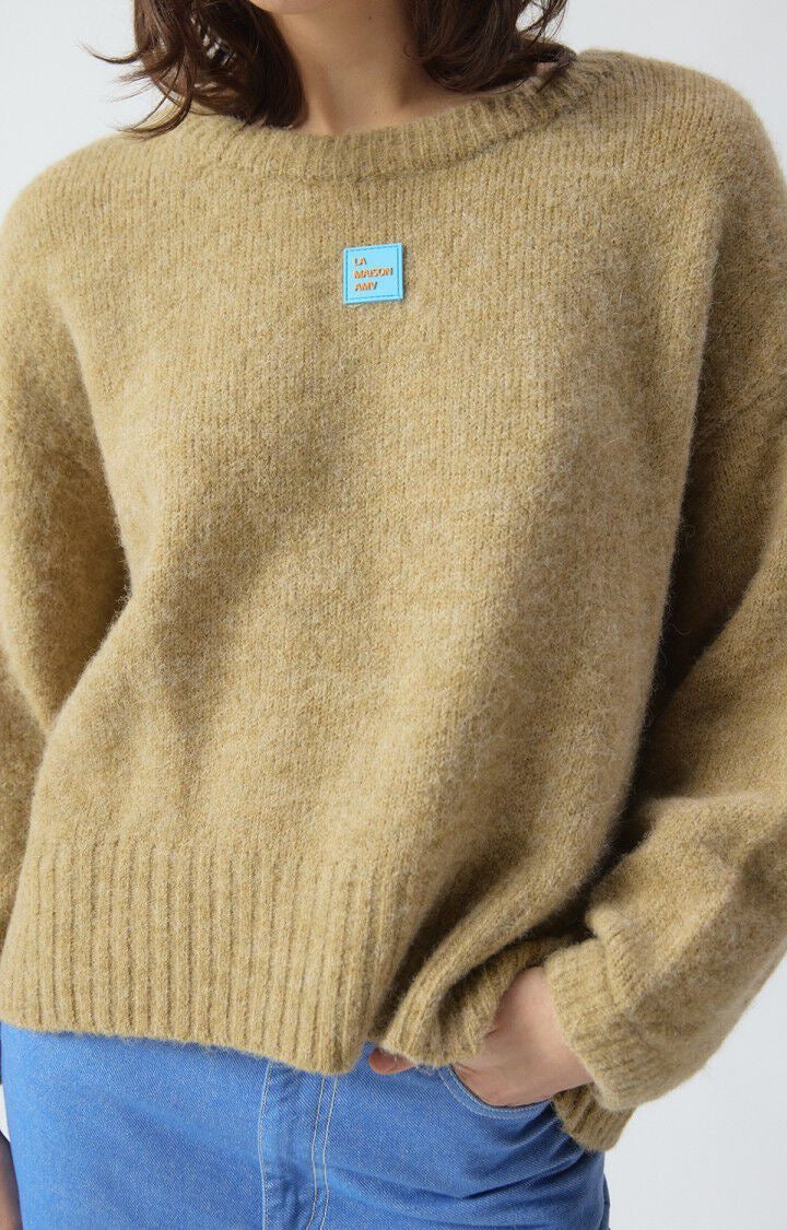East Sweater in Sand Melange by American Vintage
