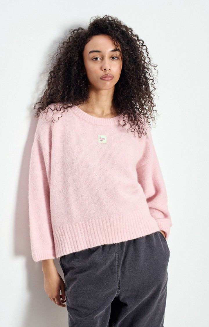 East Sweater in Cotton Candy Melange by American Vintage