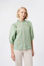 Load image into Gallery viewer, Isabella Shirt in Grape Green by Kireina
