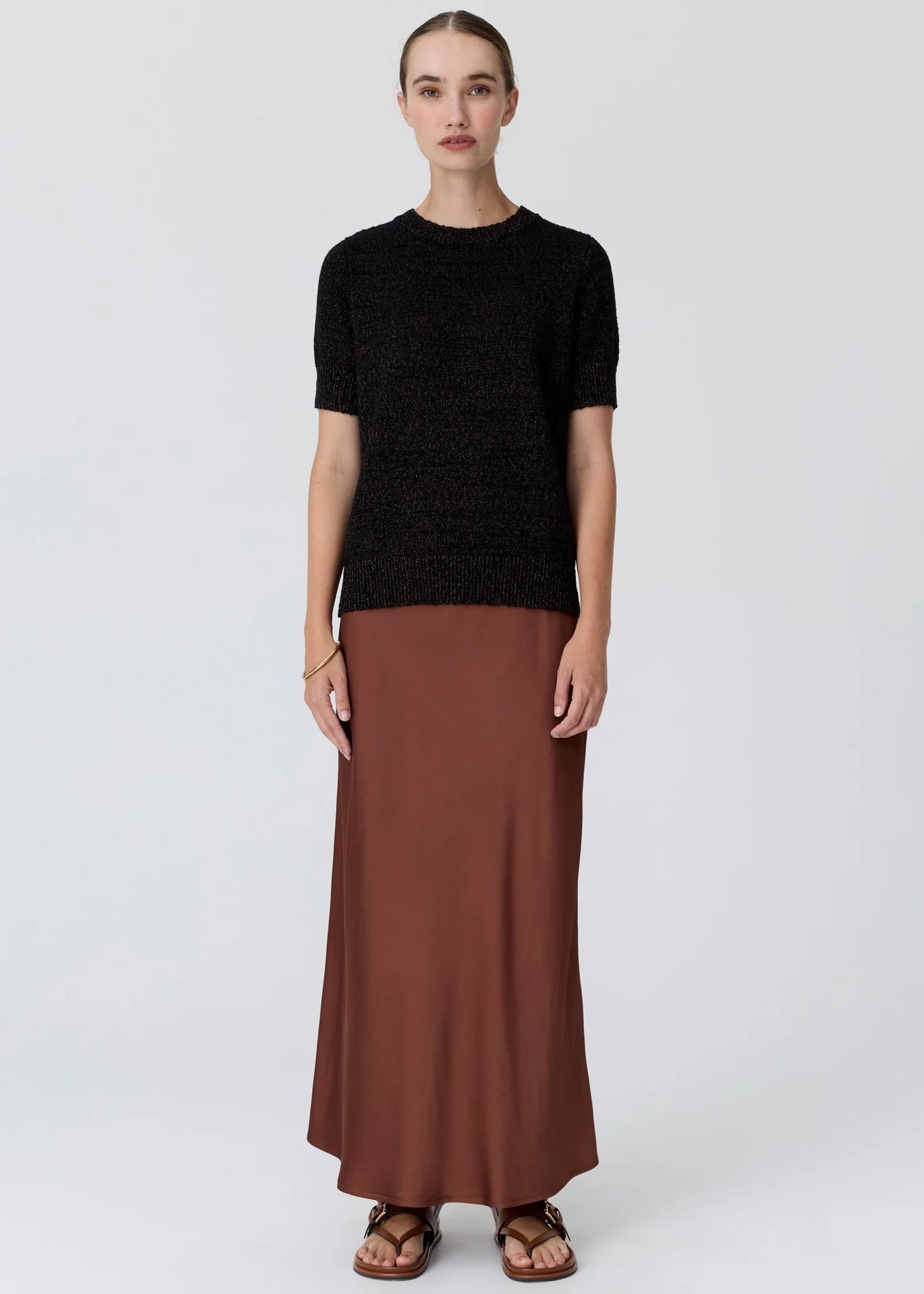 Cedar Knit in Black/Copper by POL