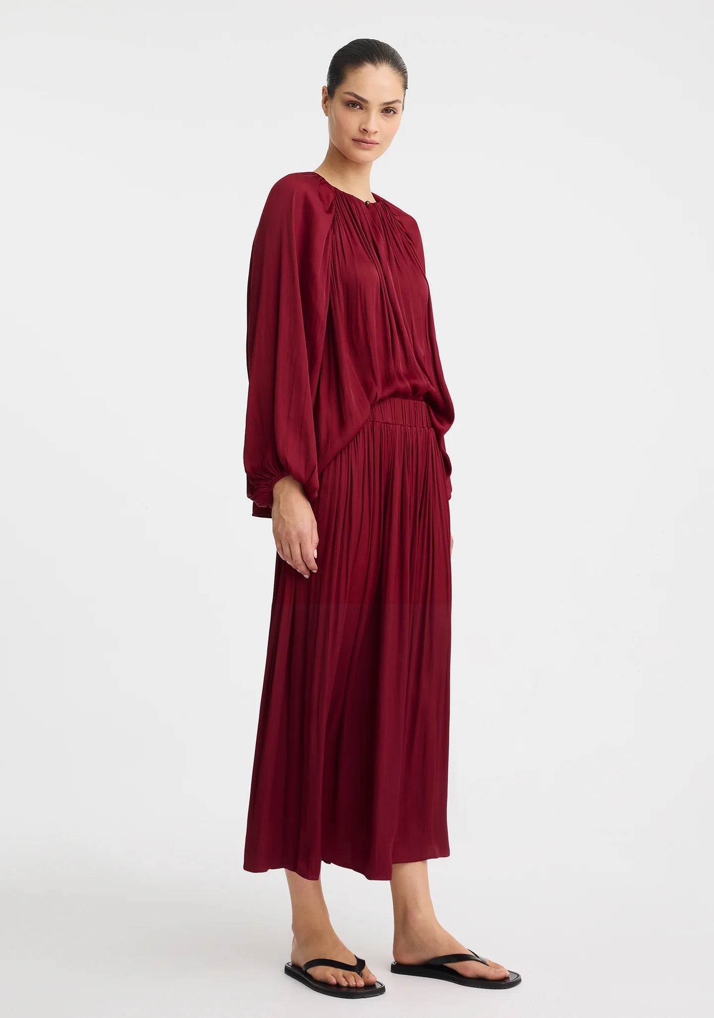 Vivienne Blouse in Burgundy by Morrison