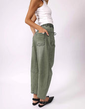 Load image into Gallery viewer, Leo Barrel Jean in Khaki by Monaco Jeans
