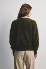 Load image into Gallery viewer, Frankie Cardigan in Moss by World of Nomads
