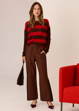 Load image into Gallery viewer, Meira Stripe Knit in Toffee/Red by POL
