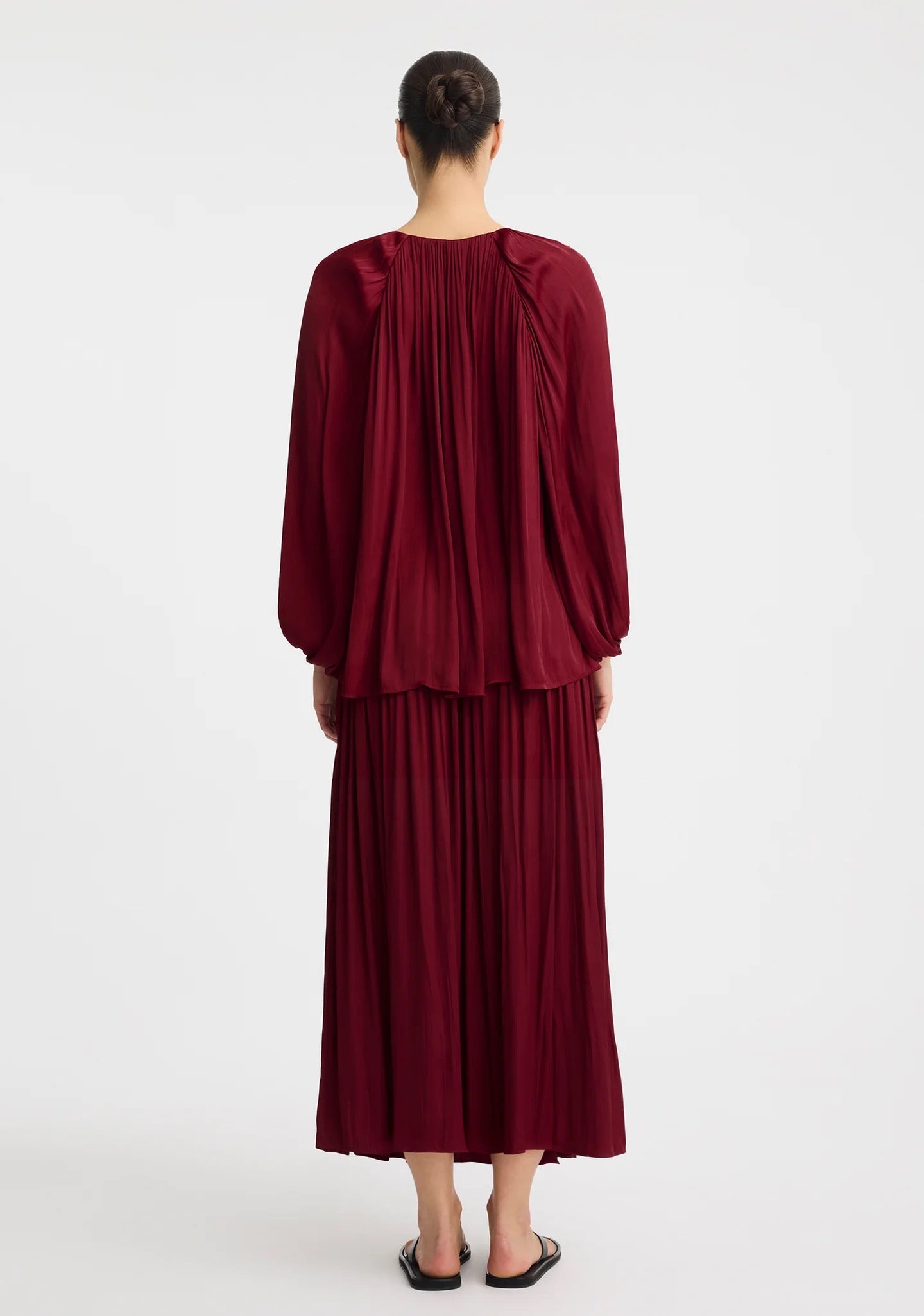 Vivienne Blouse in Burgundy by Morrison