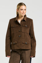 Load image into Gallery viewer, Hemming Jacket in Chocolate Twill Velvet by Shirty

