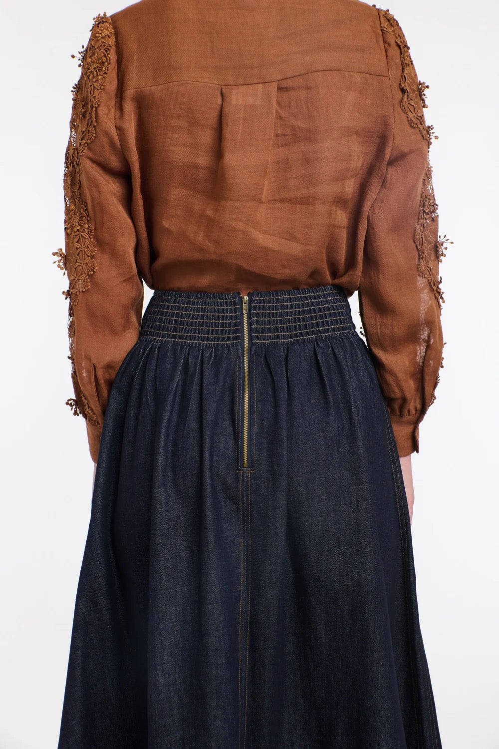Marion Denim Skirt in Dark Denim by 365 Days