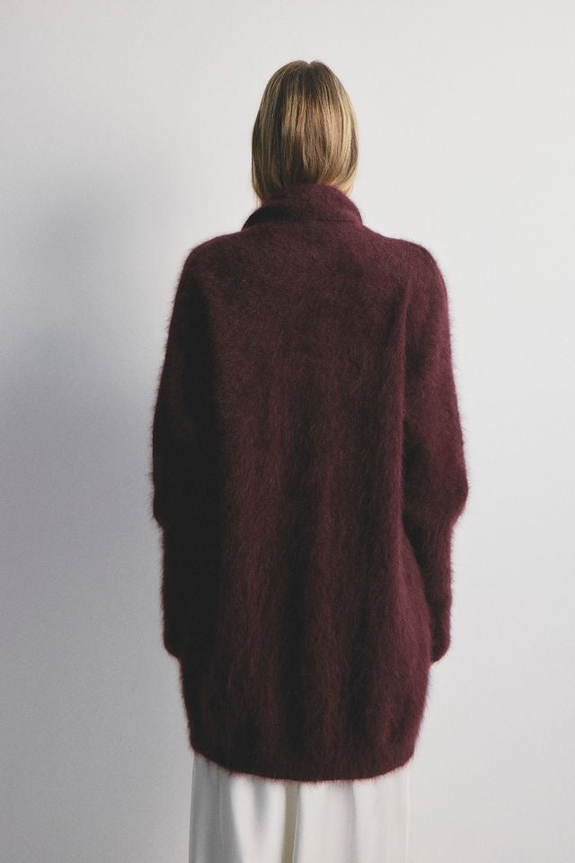 Sophia Cardigan in Aubergine by World of Nomads