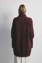 Load image into Gallery viewer, Sophia Cardigan in Aubergine by World of Nomads
