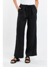 Load image into Gallery viewer, Perry Linen Drawsting Pant in Black by 365 Days

