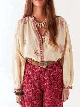 Load image into Gallery viewer, Margaux Blouse in Simple Red by Maison Hotel
