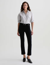 Load image into Gallery viewer, Mari Crop Velvet Jean by AG in Super Black

