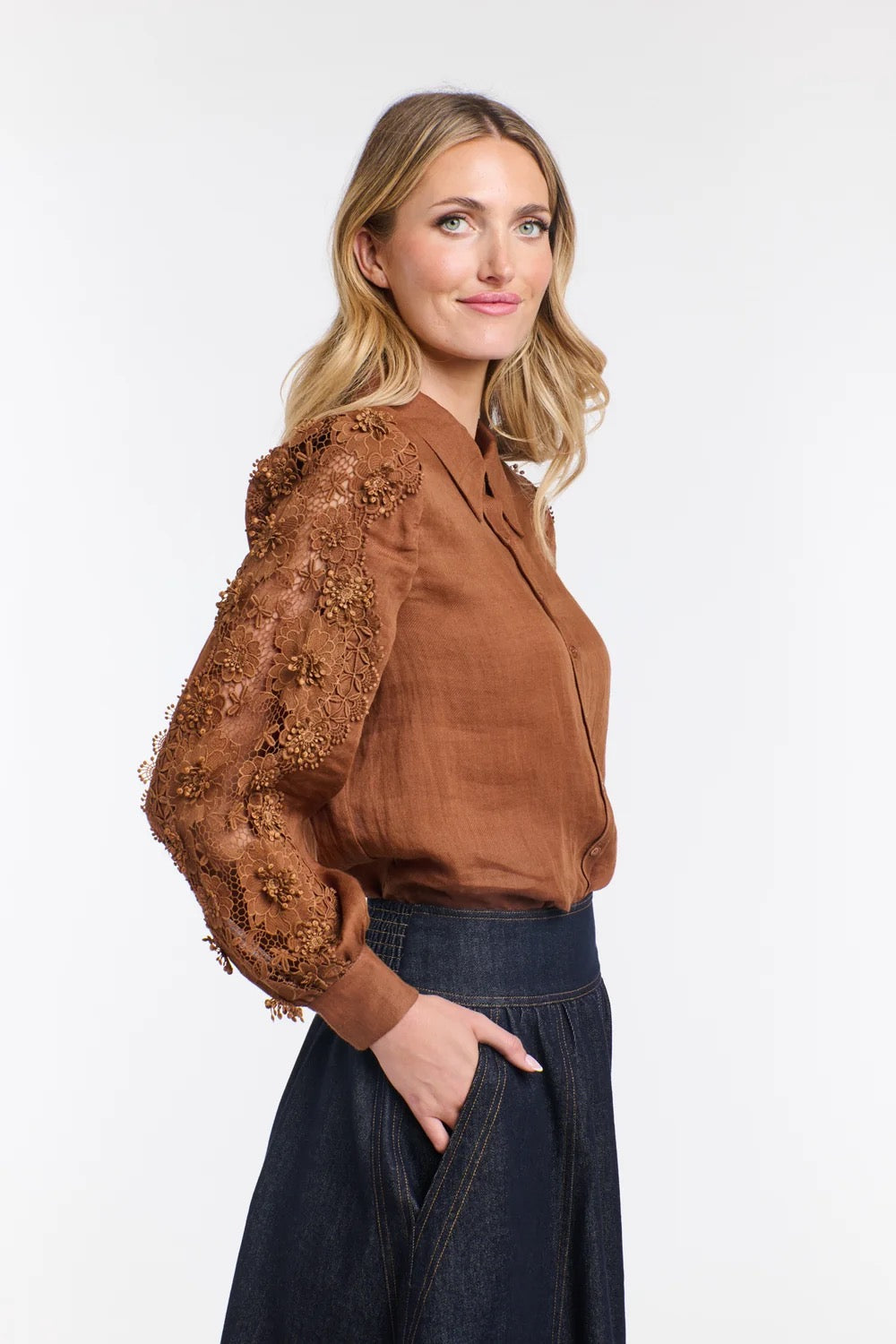 Marion Denim Skirt in Dark Denim by 365 Days