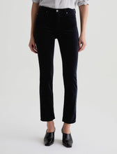 Load image into Gallery viewer, Mari Crop Velvet Jean by AG in Super Black
