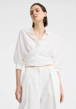 Load image into Gallery viewer, Celine Wrap Shirt in White by Morrison
