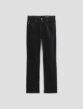 Load image into Gallery viewer, Mari Crop Velvet Jean by AG in Super Black
