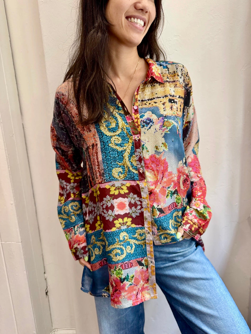 Audrey Blouse in Shabi by Johnny Was