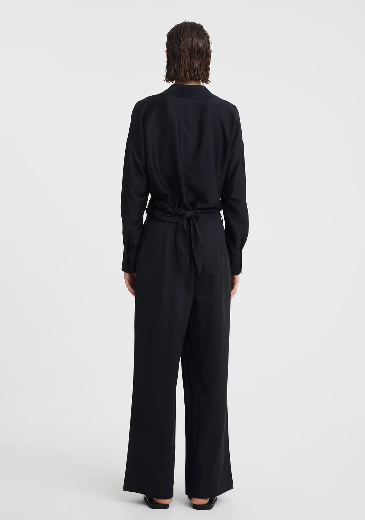Celine Wrap Shirt in Black by Morrison