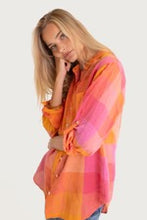 Load image into Gallery viewer, Let's Hang Out Boyfriend Linen Shirt by HUT
