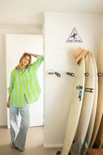 Load image into Gallery viewer, Lunch With Me Boyfriend Linen Shirt by HUT
