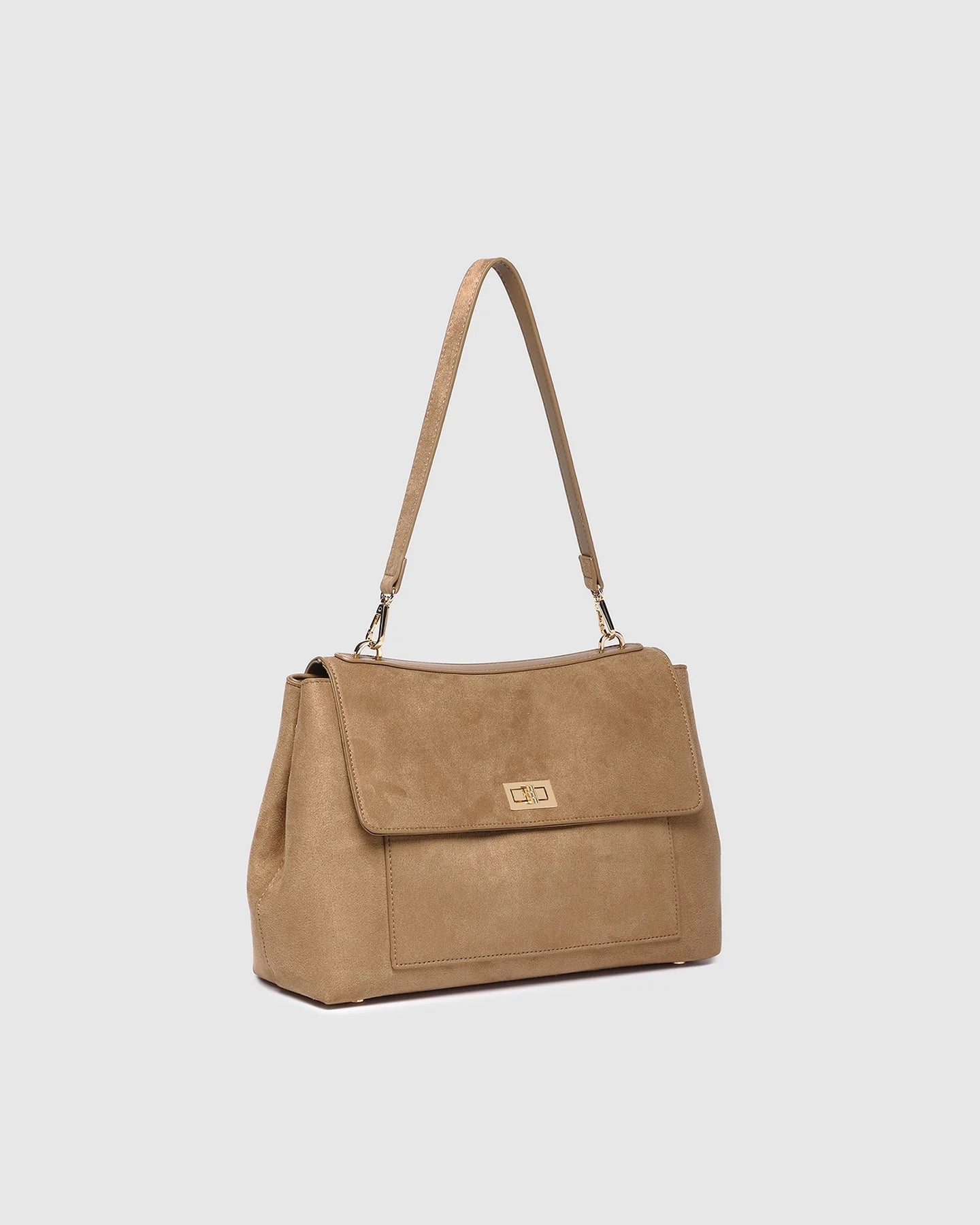 Arden Suedette Handbag in Honey by Louenhide