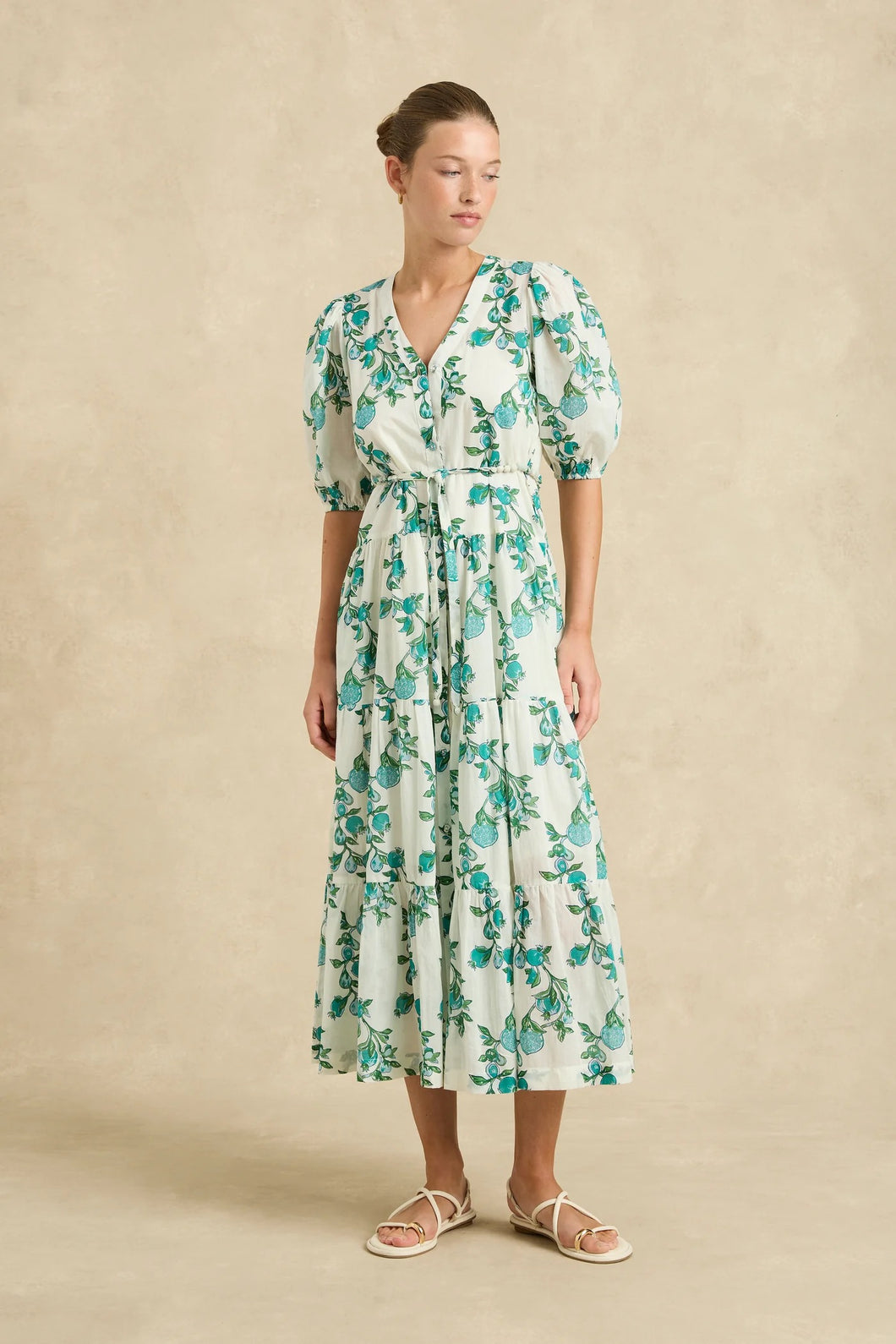Anyeta Dress in Pomegranate Jade by Hannah Artwear