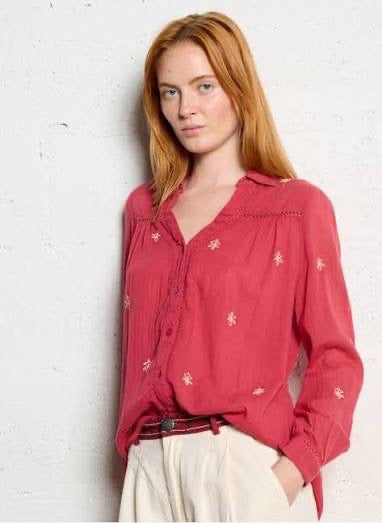 Rani Shirt in Raspberry Medusa by Maison Hotel
