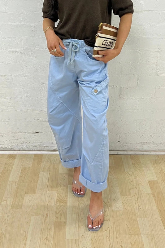 Lucia Pant in Sky Blue by La Gemme